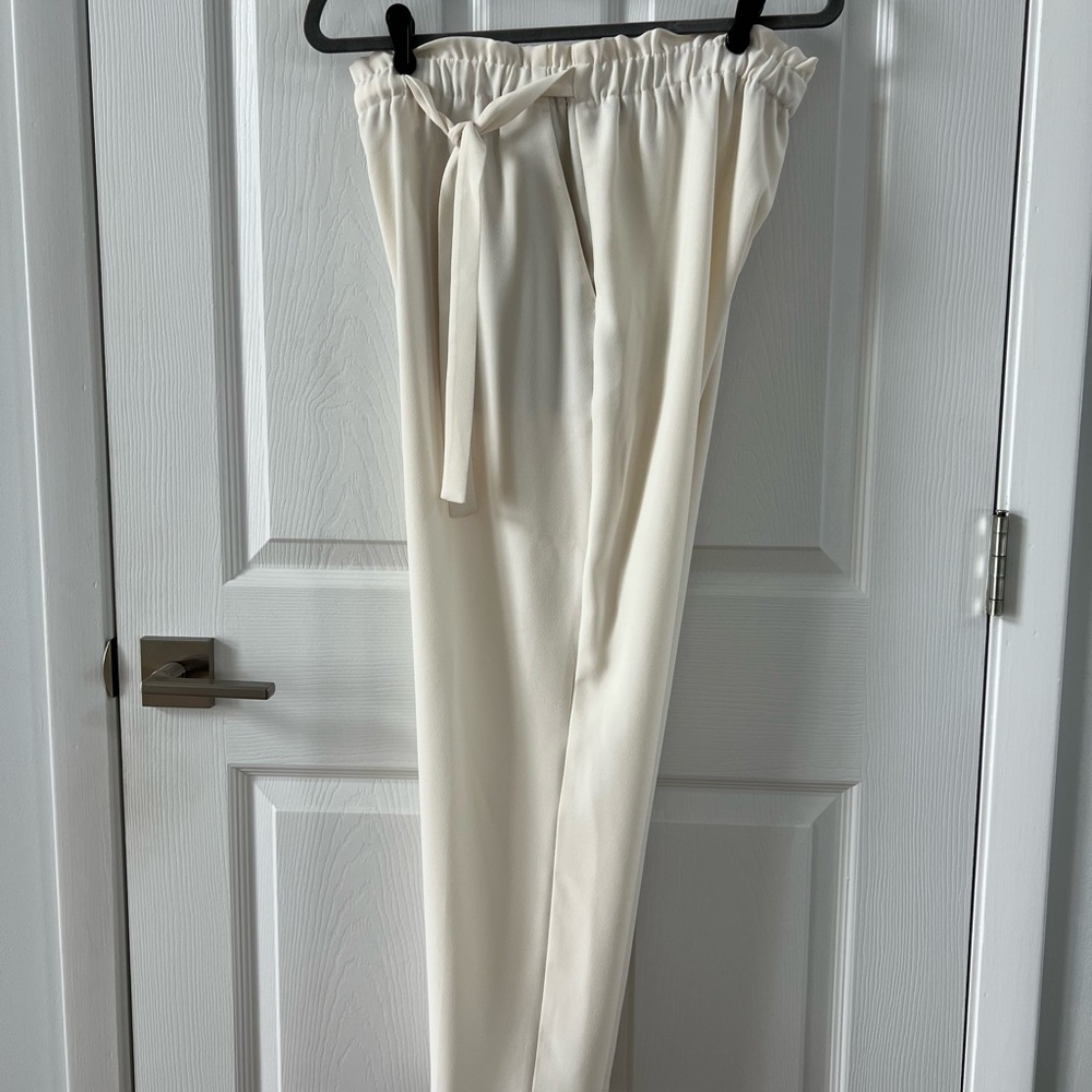 Express Cream Ankle Pants